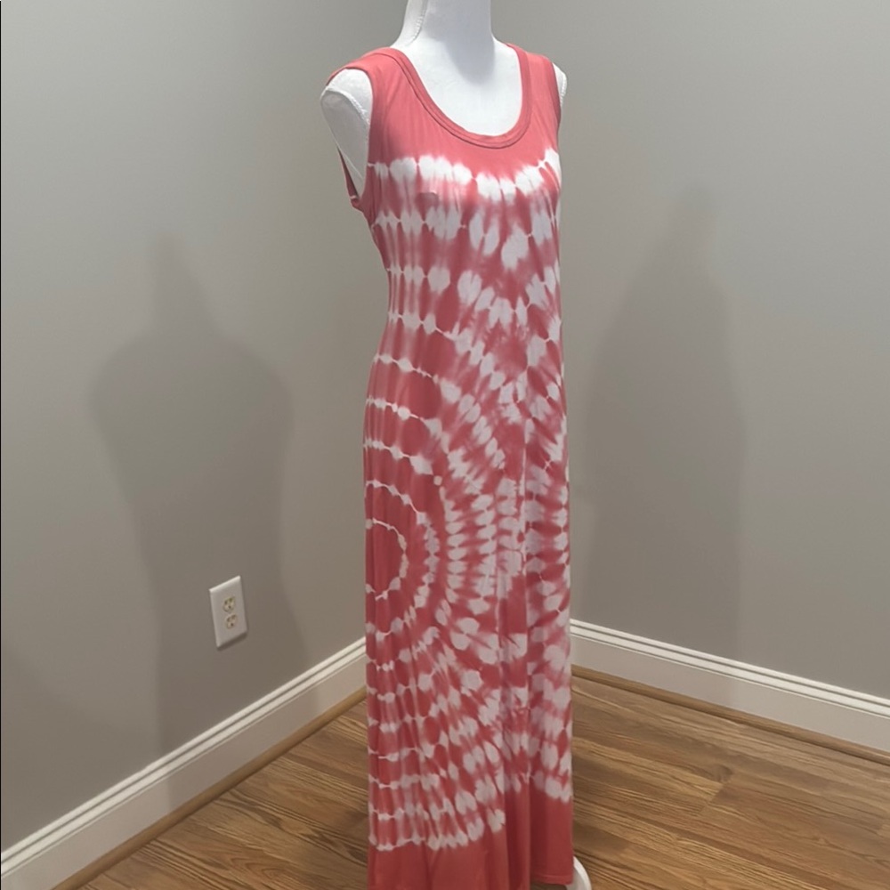 Style & Co Peachy Pink Tie-Dye Dress - Picture 5 of 9